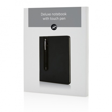 Logotrade business gifts photo of: Standard hardcover PU A5 notebook with stylus pen