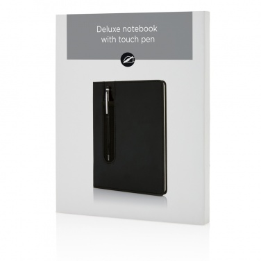 Logotrade advertising product image of: Standard hardcover PU A5 notebook with stylus pen