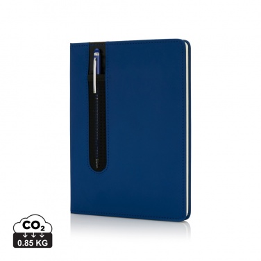 Logotrade promotional merchandise image of: Standard hardcover PU A5 notebook with stylus pen