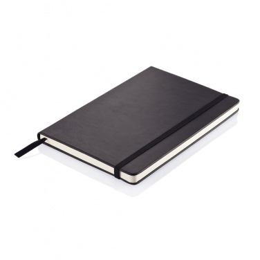 Logo trade promotional merchandise photo of: Deluxe hardcover PU A5 notebook