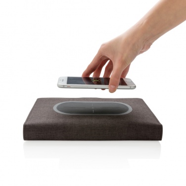 Logo trade promotional gift photo of: Air 5W wireless charging notebook cover A5