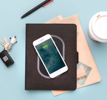 Logo trade promotional product photo of: Air 5W wireless charging notebook cover A5