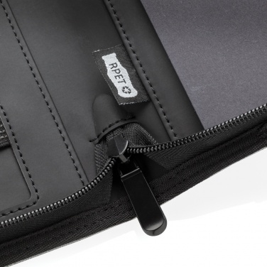 Logo trade promotional gift photo of: Air 5W wireless charging portfolio A4 w/ 5000 mAh powerbank