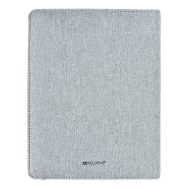 Logotrade promotional item image of: Air 5W wireless charging notebook with 5000mAh powerbank