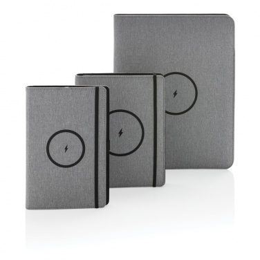 Logotrade promotional products photo of: Air 5W wireless charging notebook with 5000mAh powerbank