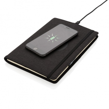 Logo trade advertising products picture of: Air 5W wireless charging refillable journal cover A5