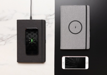 Logotrade advertising products photo of: Air 5W wireless charging refillable journal cover A5