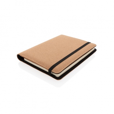 Logo trade promotional merchandise photo of: Deluxe cork portfolio A5 with pen