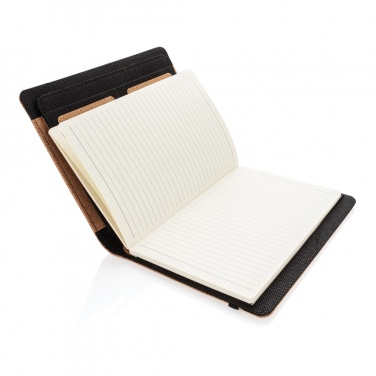 Logo trade promotional merchandise picture of: Deluxe cork portfolio A5 with pen