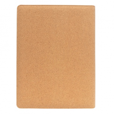 Logo trade promotional products image of: Deluxe cork portfolio A4 with pen