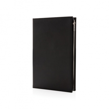 Logotrade business gift image of: Swiss Peak A5 PU notebook with zipper pocket