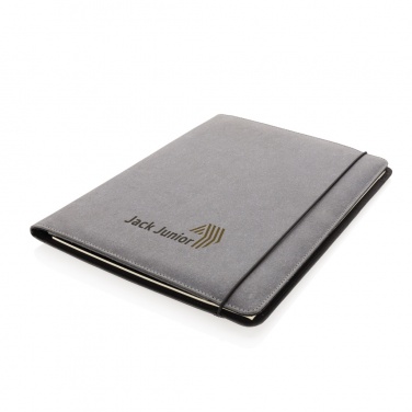 Logo trade corporate gifts image of: Recycled leather A4 portfolio