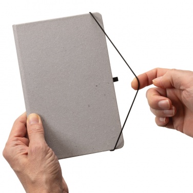 Logo trade advertising product photo of: Recycled leather hardcover notebook A5