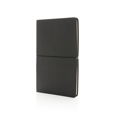 Logo trade promotional giveaways image of: Modern deluxe softcover A5 notebook