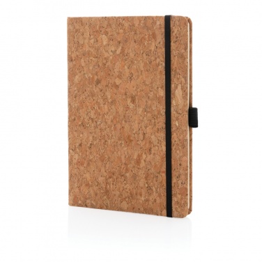 Logo trade promotional giveaway photo of: Cork hardcover notebook A5
