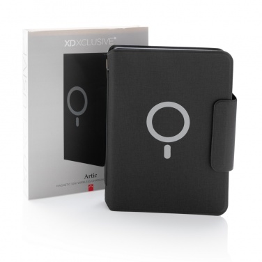 Logotrade promotional merchandise photo of: Artic Magnetic 10W wireless charging A5 notebook