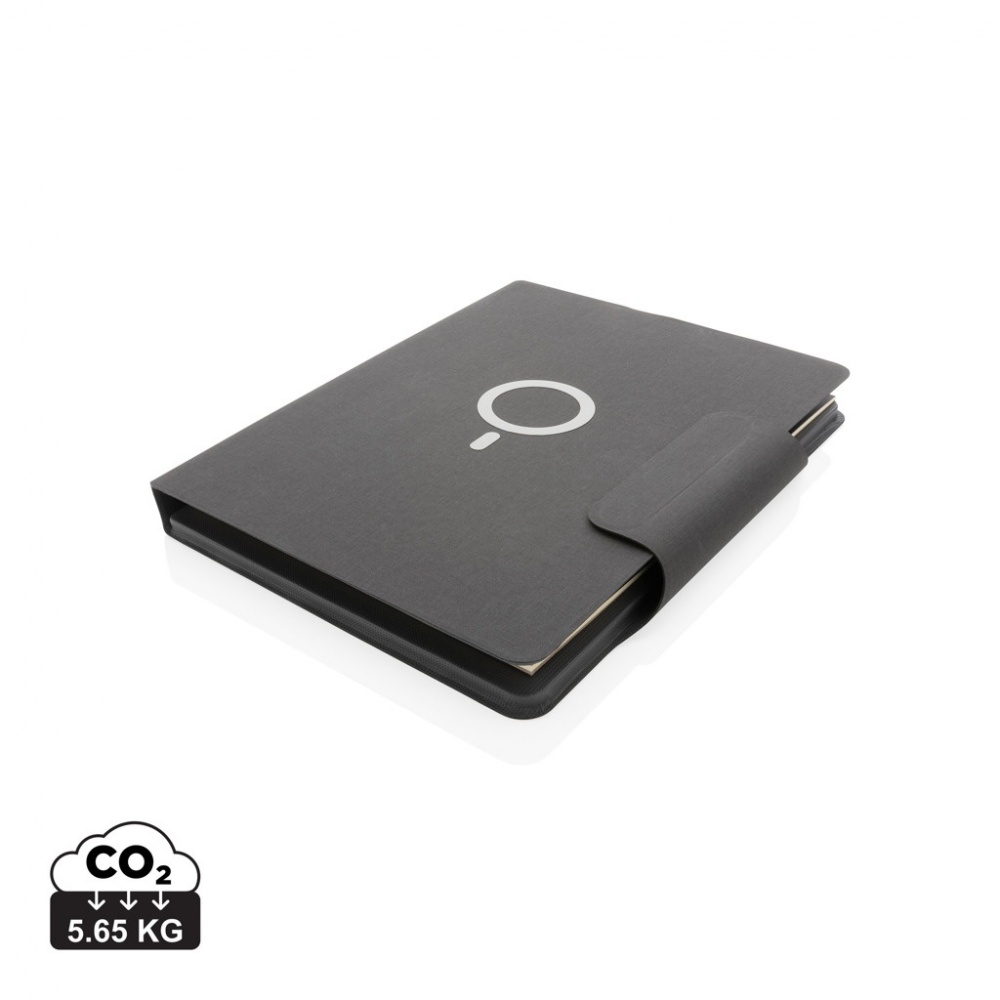 Logo trade advertising products image of: Artic Magnetic 10W wireless charging A4 portfolio