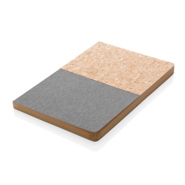 Logo trade promotional product photo of: A5 cork & kraft notebook