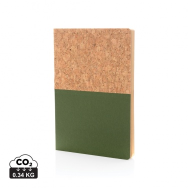 Logo trade promotional items picture of: A5 cork & kraft notebook