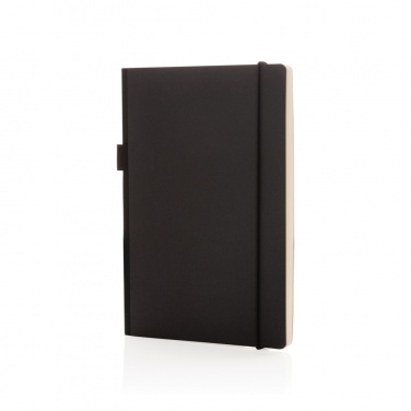 Logo trade promotional giveaways picture of: A5 deluxe kraft hardcover notebook