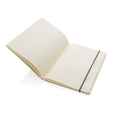 Logo trade business gifts image of: A5 deluxe kraft hardcover notebook
