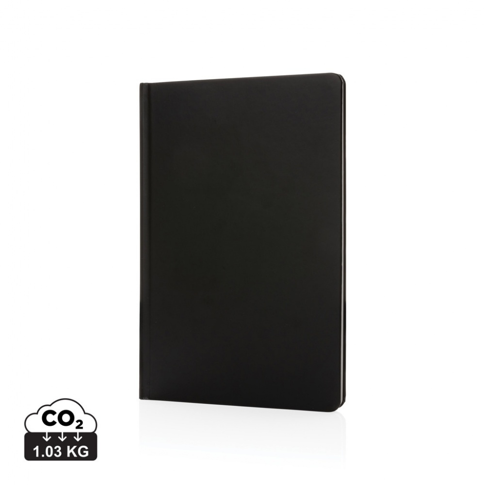 Logo trade promotional gifts picture of: A5 Impact stone paper hardcover notebook