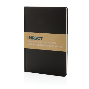 Logo trade promotional giveaway photo of: A5 Impact stone paper hardcover notebook