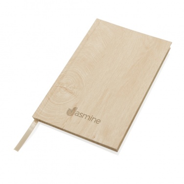 Logo trade promotional giveaway photo of: Kavana wood print A5 notebook