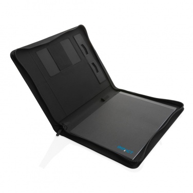 Logo trade business gift photo of: Impact Aware™ deluxe 300D tech portfolio with zipper