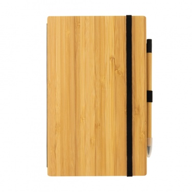Logo trade promotional products picture of: Bamboo notebook and infinity pencil set
