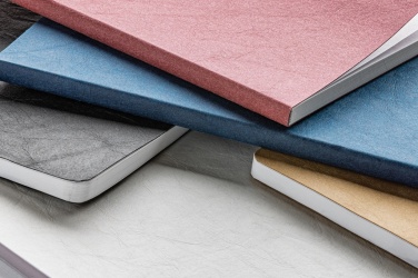 Logo trade promotional giveaway photo of: Salton A5 GRS certified recycled paper notebook