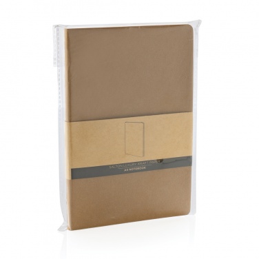 Logo trade promotional item photo of: Salton A5 GRS certified recycled paper notebook