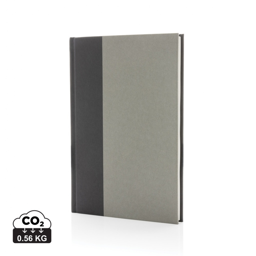 Logo trade corporate gifts image of: Words GRS certified RPET & Kraft A5 notebook