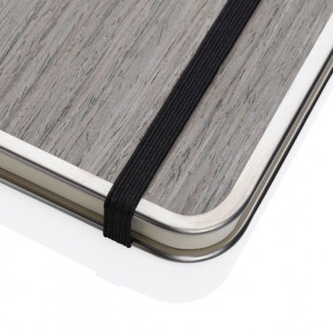 Logotrade promotional products photo of: Treeline A5 wooden cover deluxe notebook