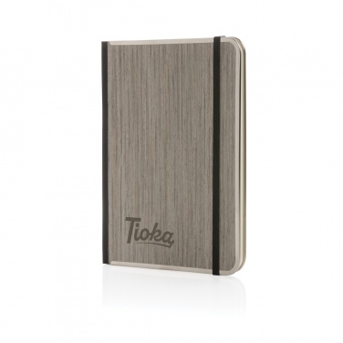 Logo trade corporate gifts picture of: Treeline A5 wooden cover deluxe notebook