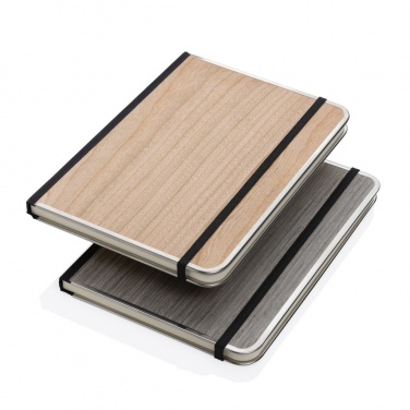 Logotrade promotional product image of: Treeline A5 wooden cover deluxe notebook