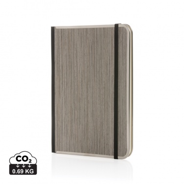 Logotrade corporate gift image of: Treeline A5 wooden cover deluxe notebook