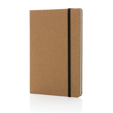 Logo trade corporate gifts image of: Stoneleaf A5 cork and stonepaper notebook