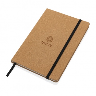 Logo trade corporate gifts image of: Stoneleaf A5 cork and stonepaper notebook