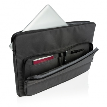 Logo trade corporate gift photo of: Impact AWARE™ RPET 15.6" laptop sleeve
