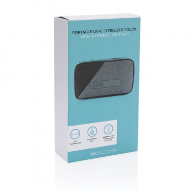 Logo trade promotional item photo of: Portable UV-C steriliser pouch with integrated battery