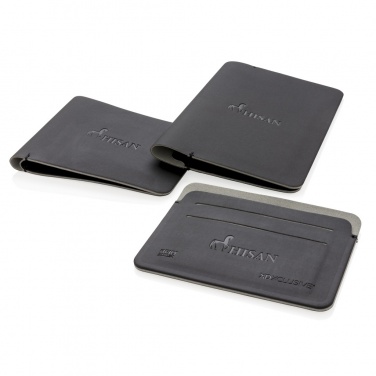 Logo trade business gifts image of: Quebec RFID safe cardholder