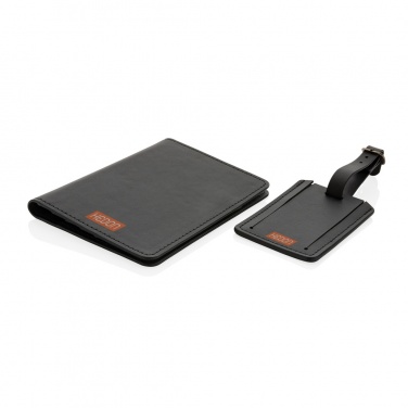 Logo trade promotional products picture of: Swiss Peak GRS recycled PU travel gift set