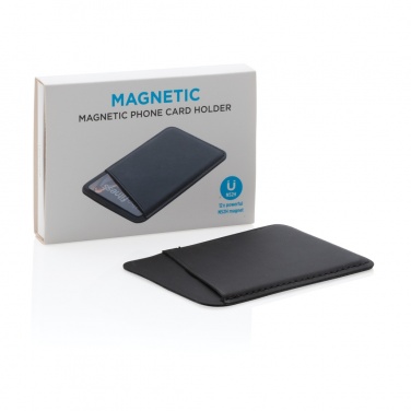 Logo trade promotional giveaway photo of: Magnetic phone card holder