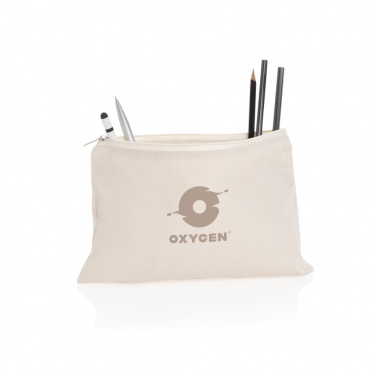Logo trade promotional merchandise picture of: Impact Aware™ 285 gsm rcanvas pencil case undyed