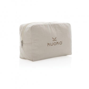 Logo trade advertising product photo of: Impact Aware™ 285 gsm rcanvas toiletry bag undyed