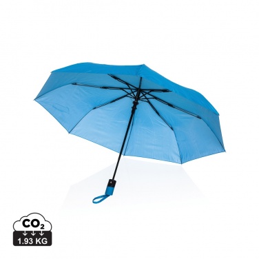 Logo trade advertising products image of: 21" Impact AWARE™ 190T mini auto open umbrella