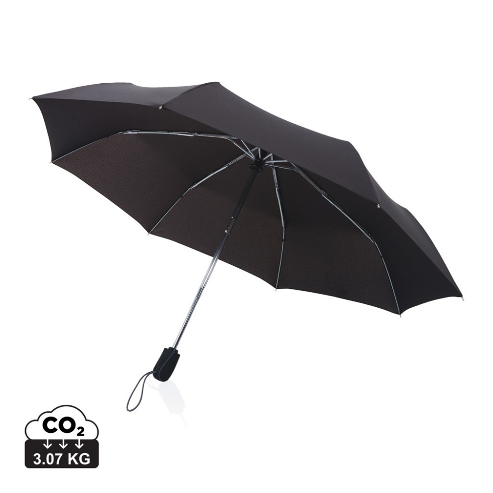 Logotrade promotional product image of: Swiss Peak AWARE™ Traveller 21” automatic umbrella