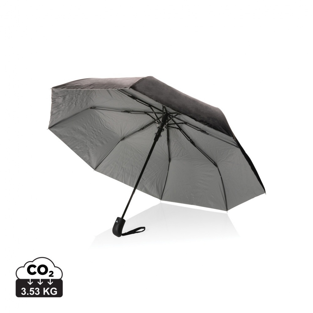 Logotrade promotional product image of: 21" Impact AWARE™ RPET 190T Pongee dual colour mini umbrella