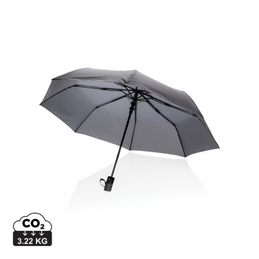 Logo trade promotional gift photo of: 21" Impact AWARE™ RPET 190T mini auto open umbrella